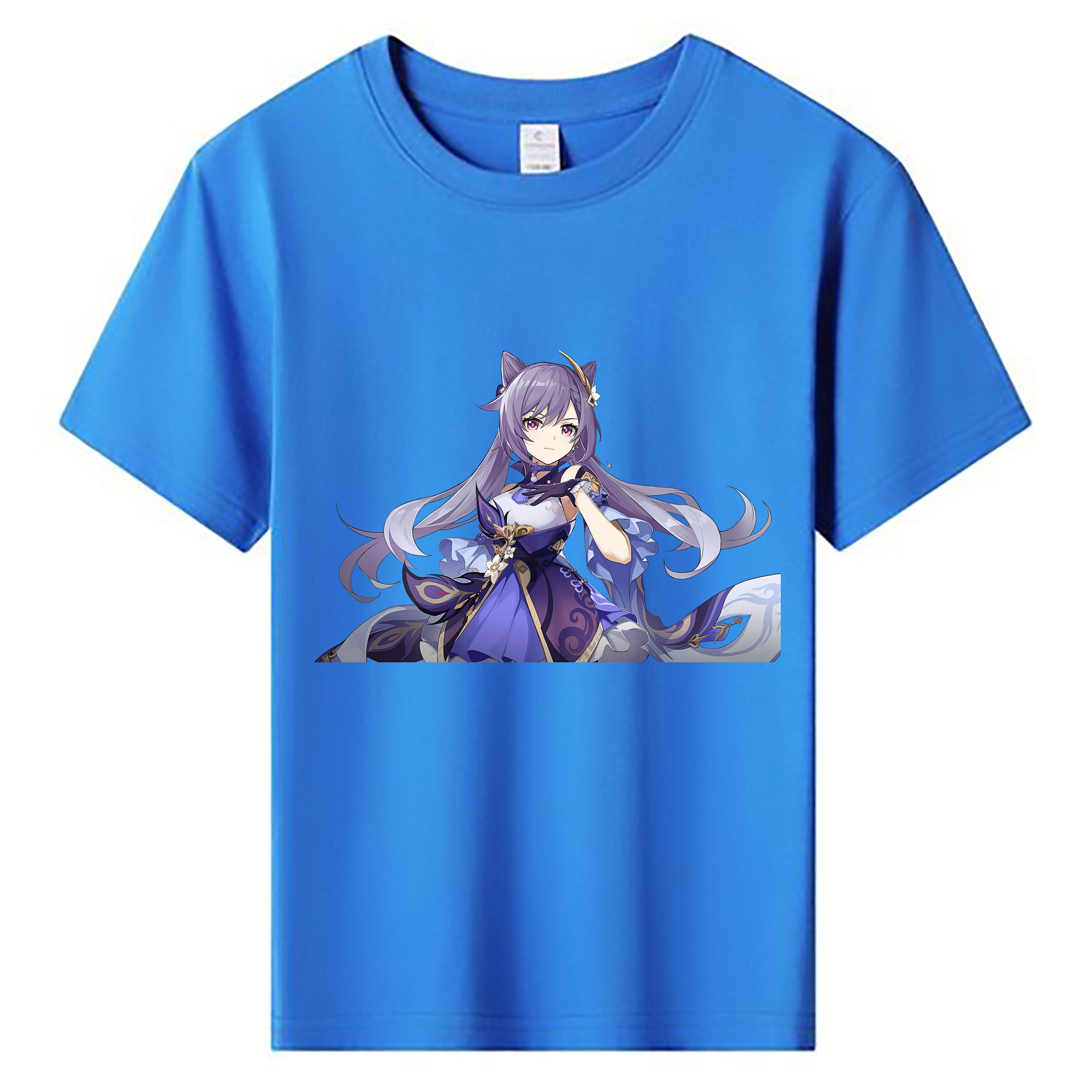 げんし神 刻晴 こくせい genshin Kokusei 綿100％キッズTシャツ（フロントプリント）